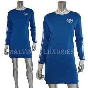 GUCCI X ADIDAS★素敵！BLACK LONG SLEEVE T-SHIRT DRESS New Gucci x Adidas Women Oversized long Sleeve Dress US